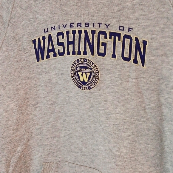 University of Washington Hoodie 2XL Champion sweatshirt grey - Picture 3 of 6
